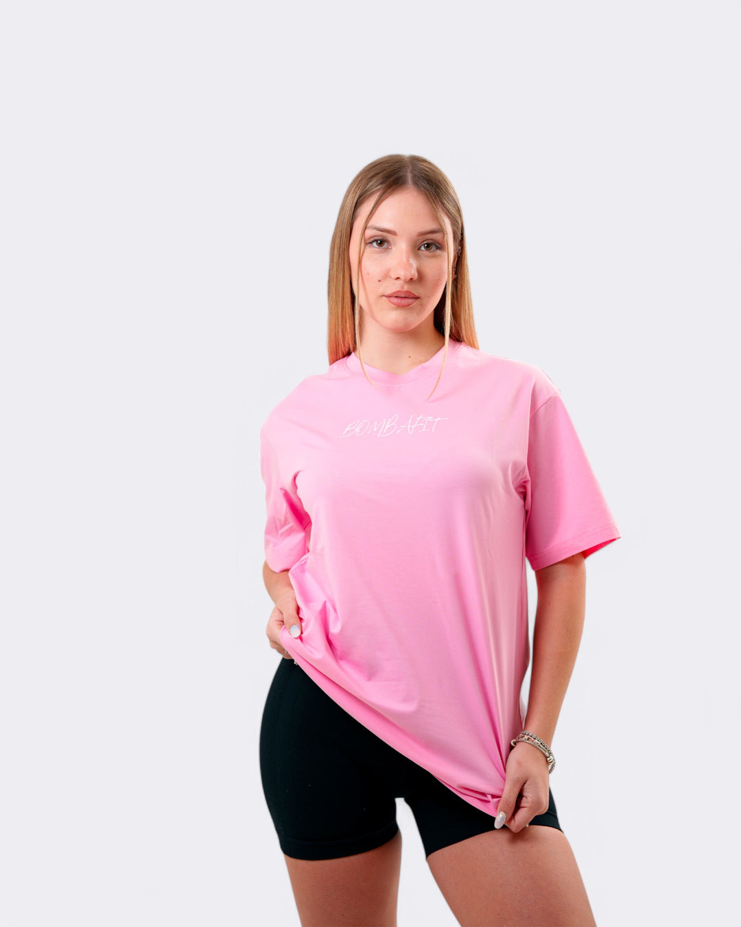 T-shirt Oversize Gymsis - Rosa