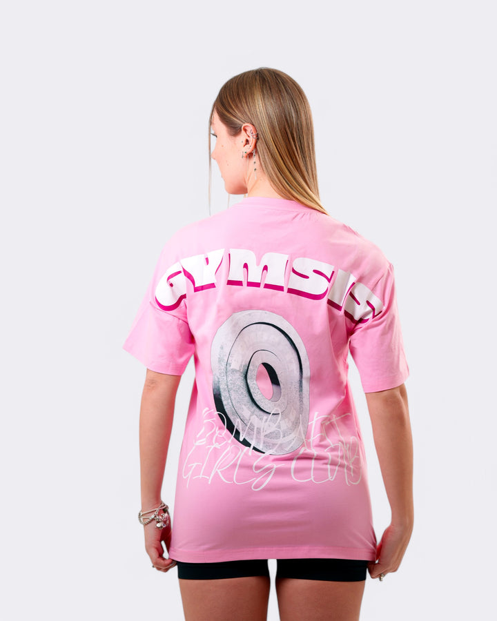 T-shirt Oversize Gymsis - Rosa