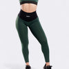 Oasis Bicolor Leggings Push Up - Verde Scuro