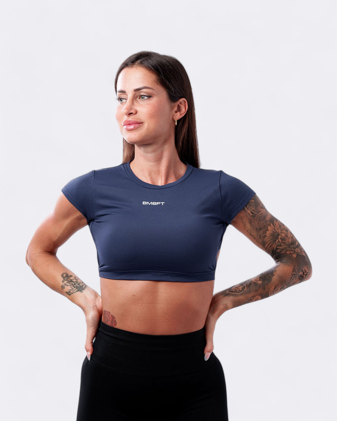 Maglietta Eden Crop - Blu