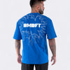 Oversized Broken T-shirt - Blue