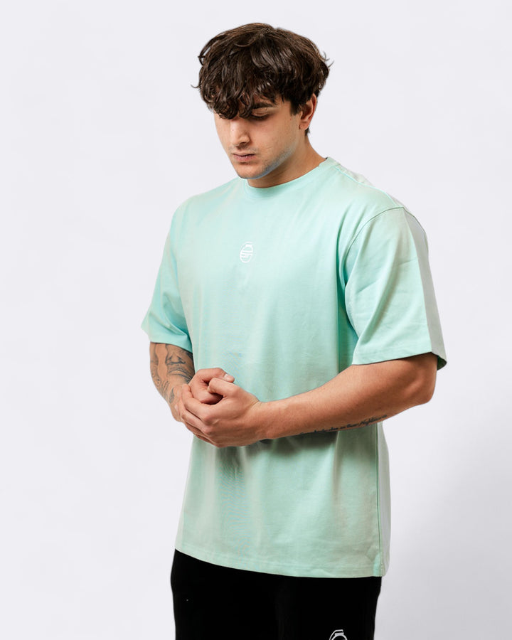 Oversized Echo T-shirt - Aqua Green
