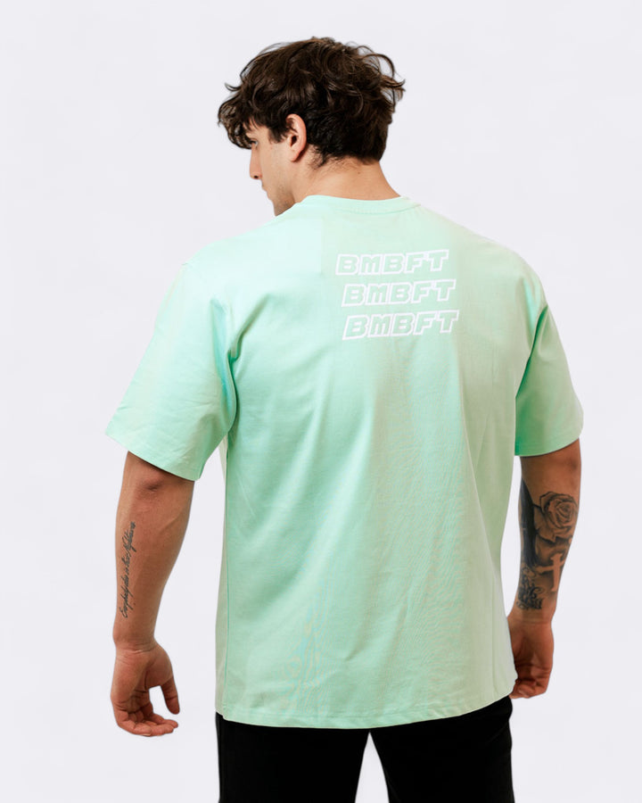 Oversized Echo T-shirt - Aqua Green
