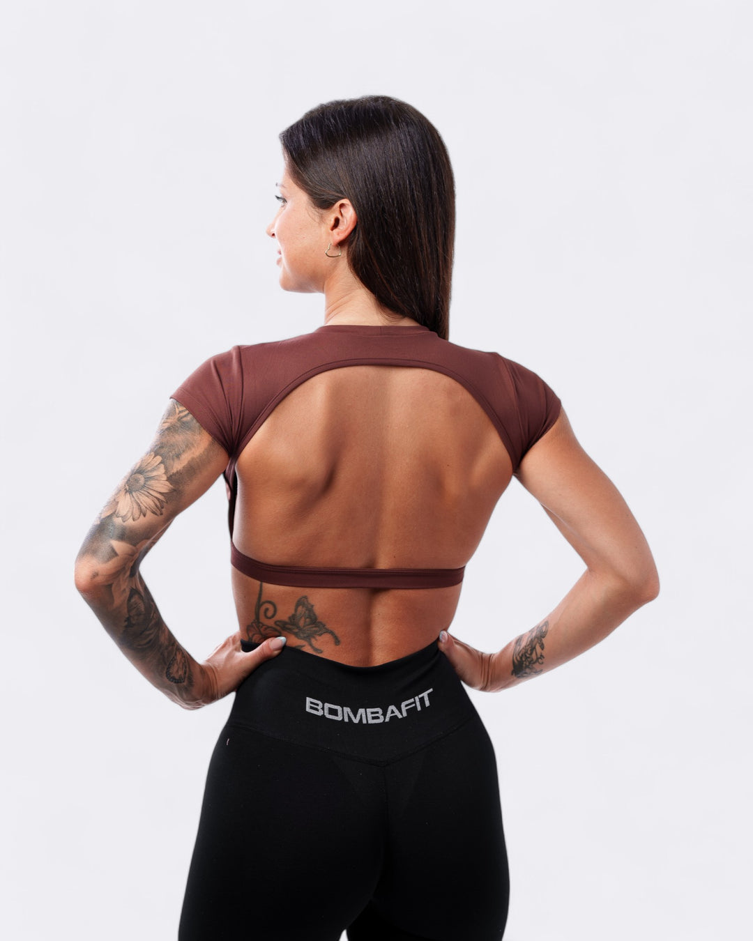 Eden Crop T-Shirt - Coffee