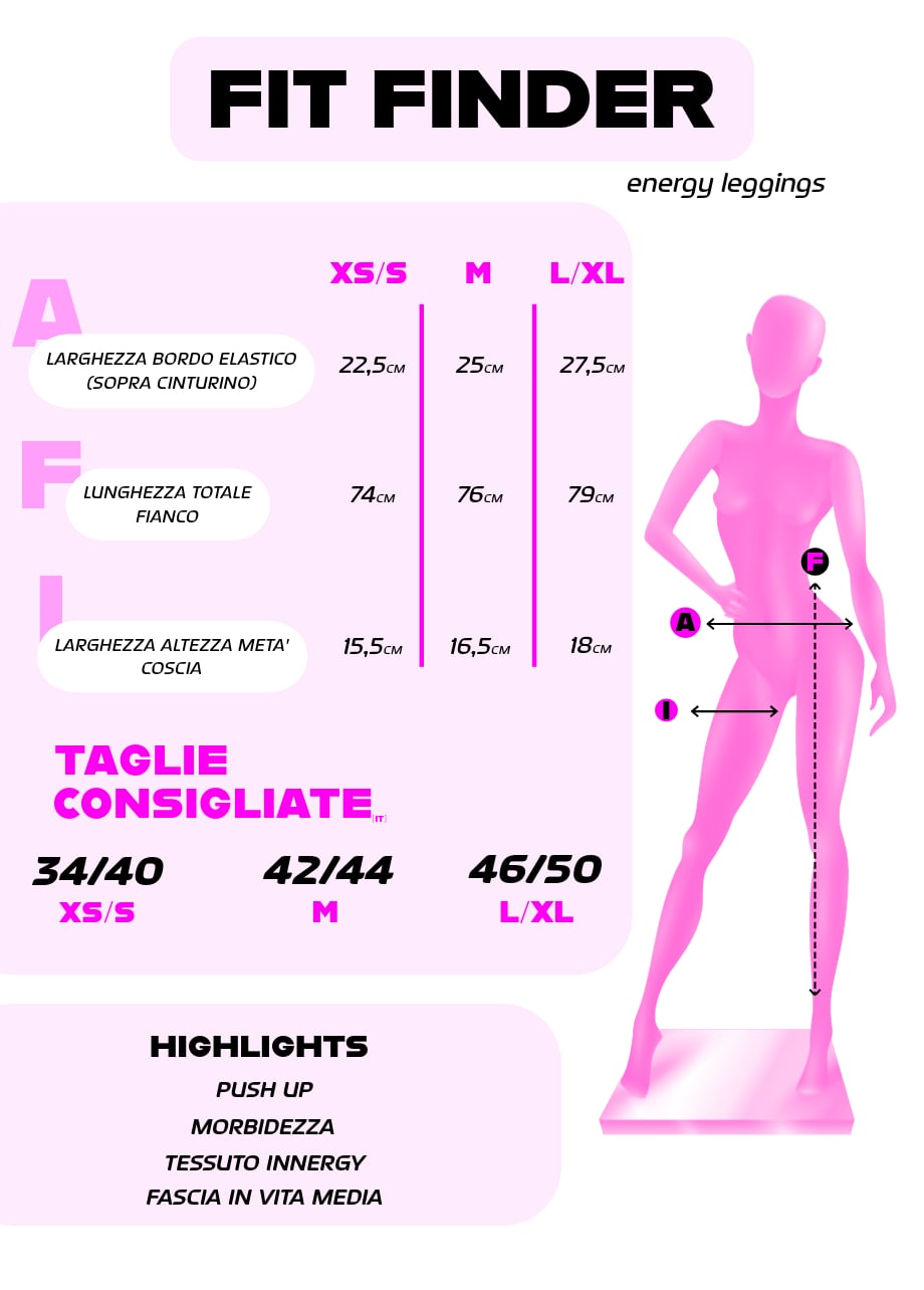 Energy leggings push up - Cioccolato
