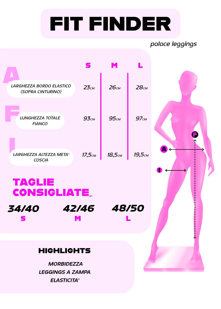 Palace Push Up Leggings - Black