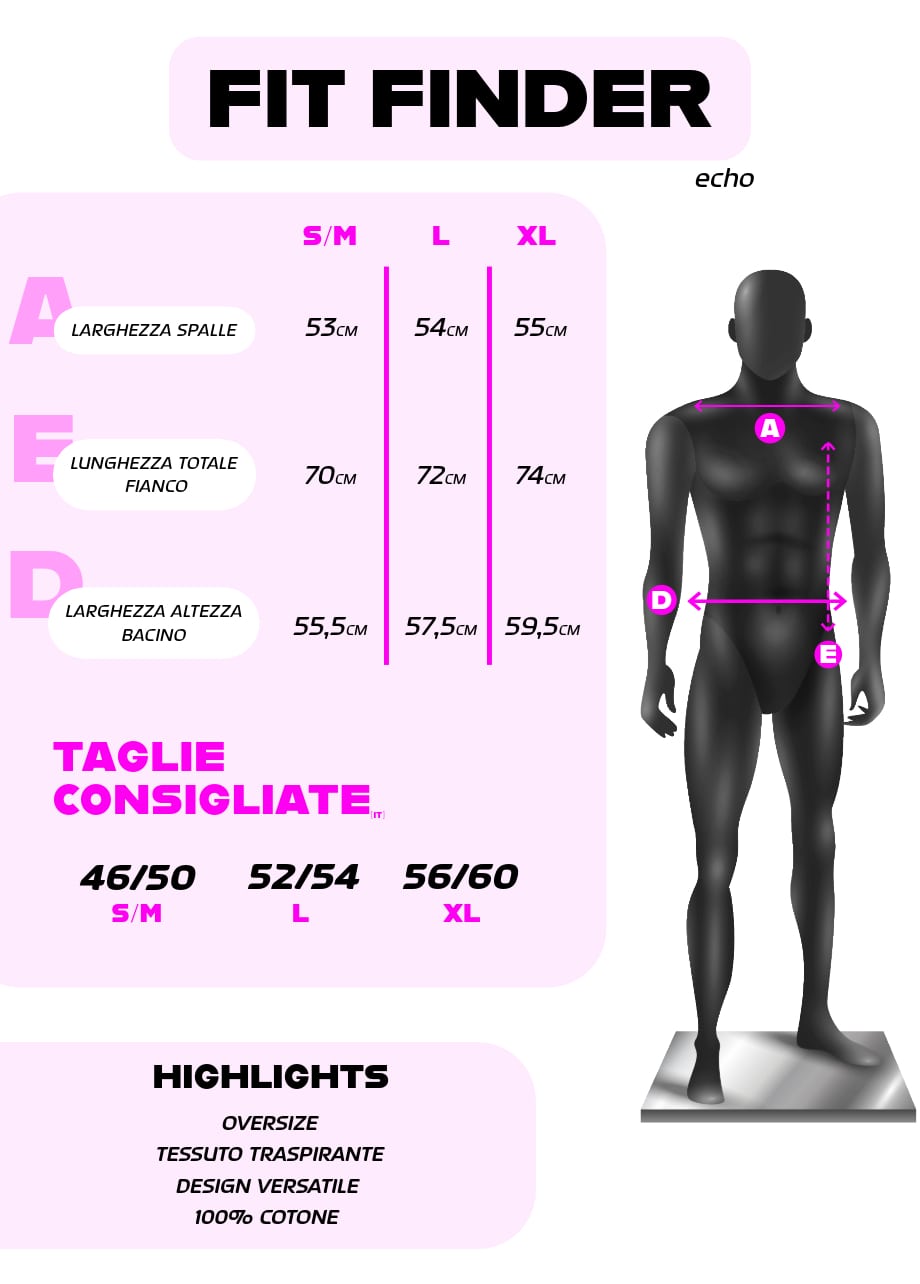 Echo Oversized T-Shirt - Blue