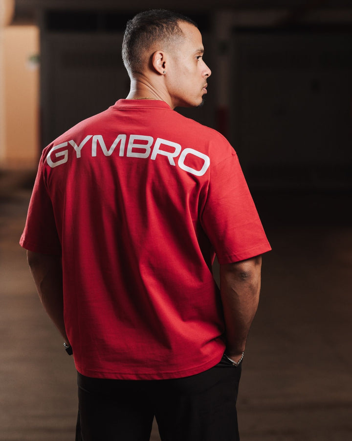 T-shirt Oversize Gymbro - Rosso