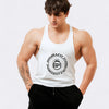 Rounded Men's Tank Top - White