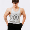 Rounded Men's Tank Top - Grey