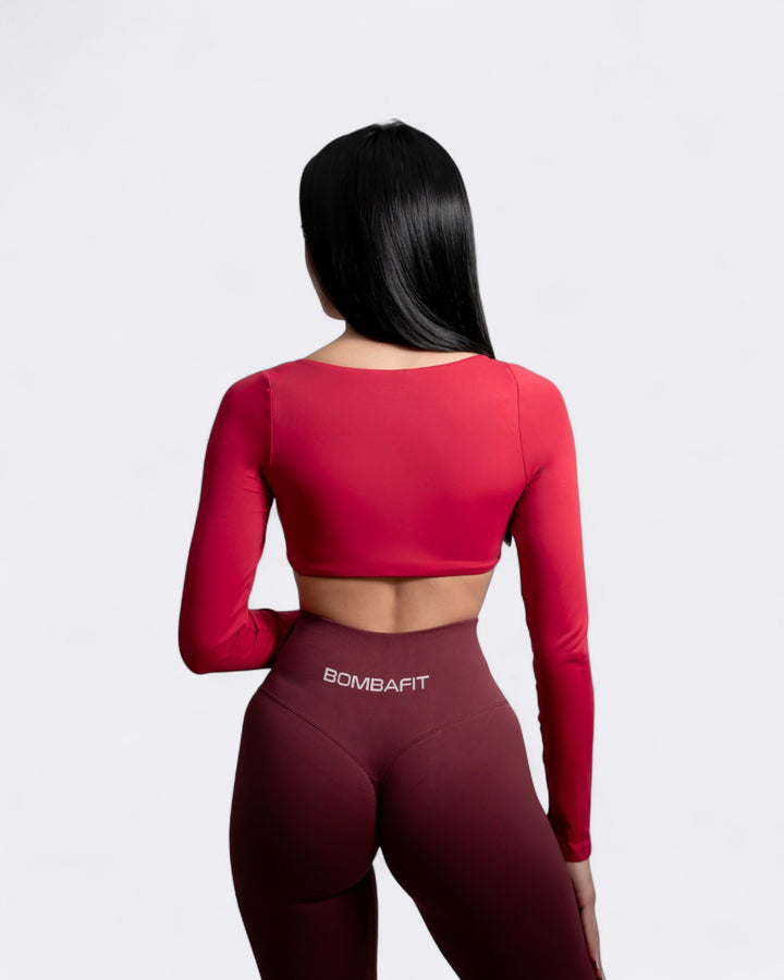Elevate Long Sleeve - Rosso Aurora
