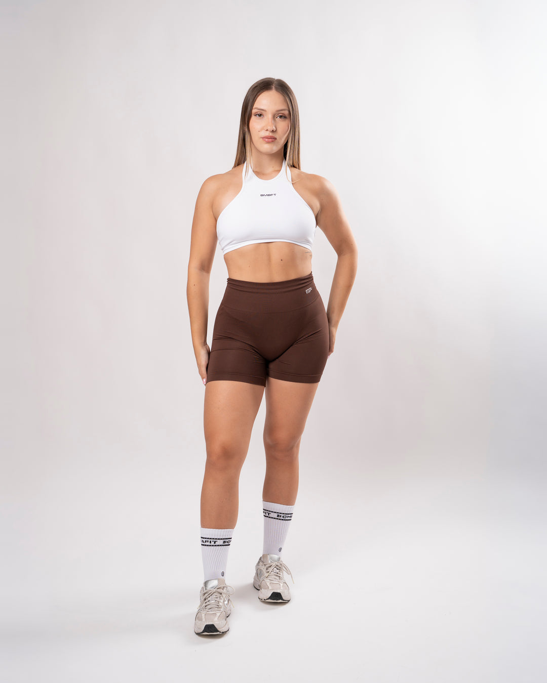 Shorts leggings sin costuras Everyday - Marrón