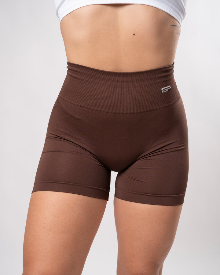 Shorts leggings sin costuras Everyday - Marrón