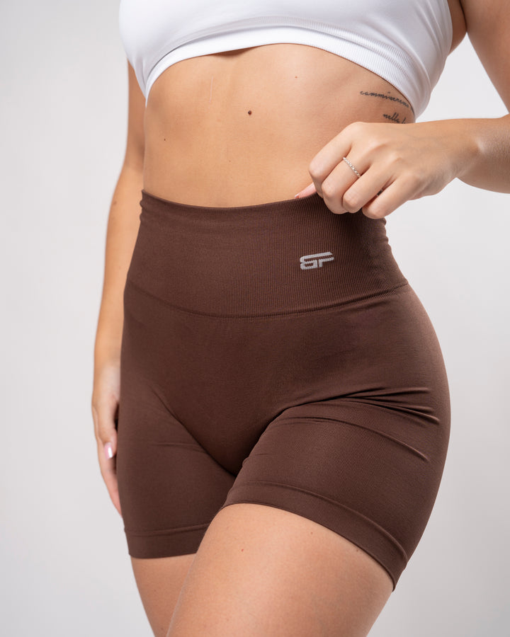 Shorts leggings sin costuras Everyday - Marrón