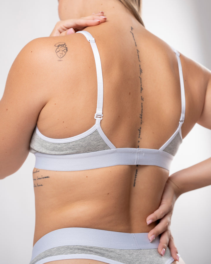 Under Bloom Lingerie Set - Grey