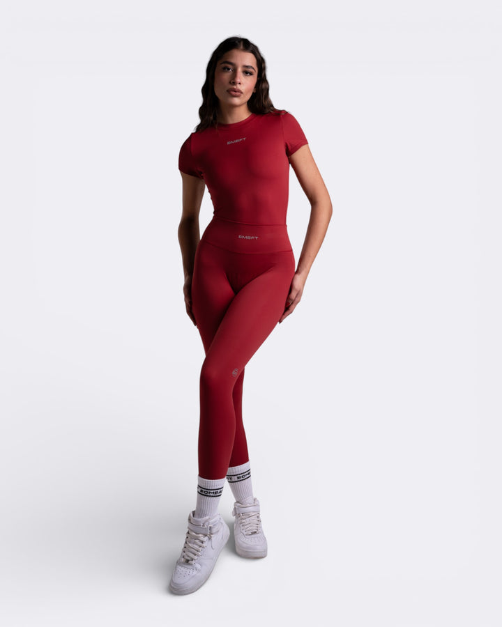 Hush Leggings - Scarlet Red
