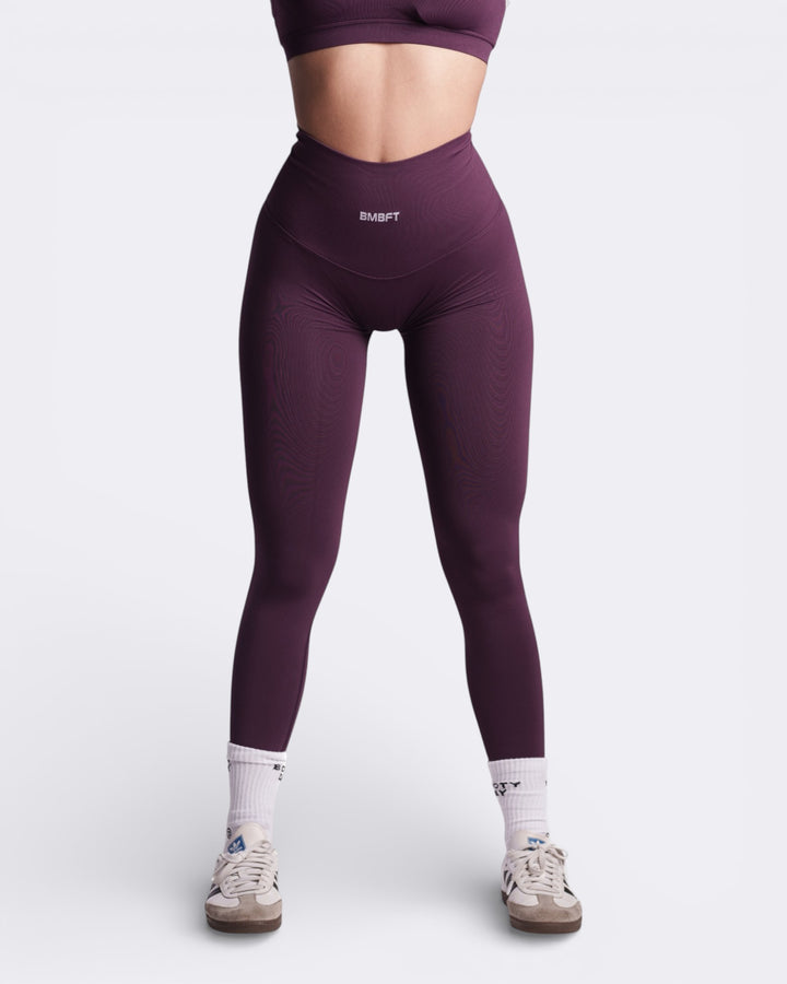 Oasis High Band Leggings Push Up - Viola Plum
