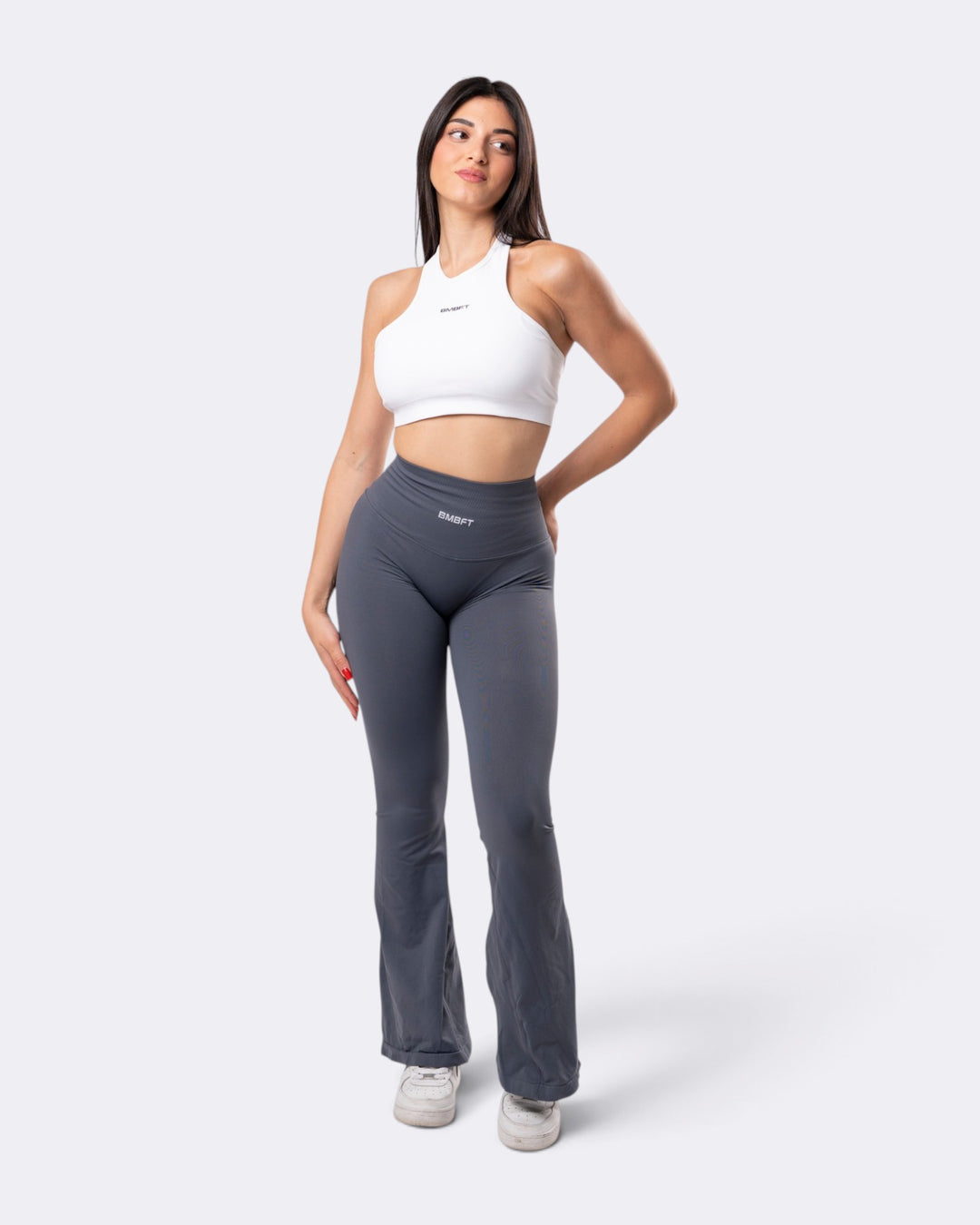 Leggings Oasis Flare Push Up Seamless - Acero