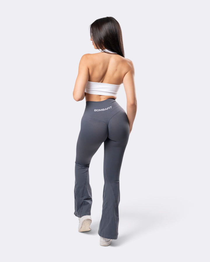 Leggings Oasis Flare Push Up Seamless - Acero