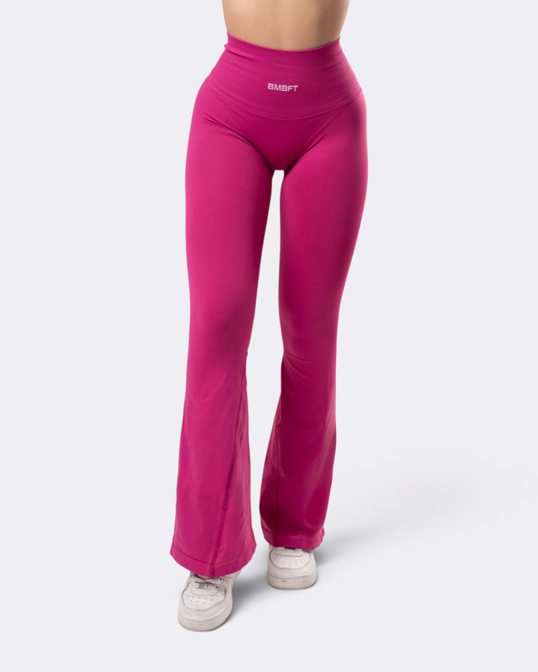 Oasis Flare Push-Up Seamless Leggings - Festival Fuchsia