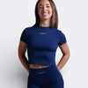 Maglietta Hush Crop - Blu Notte