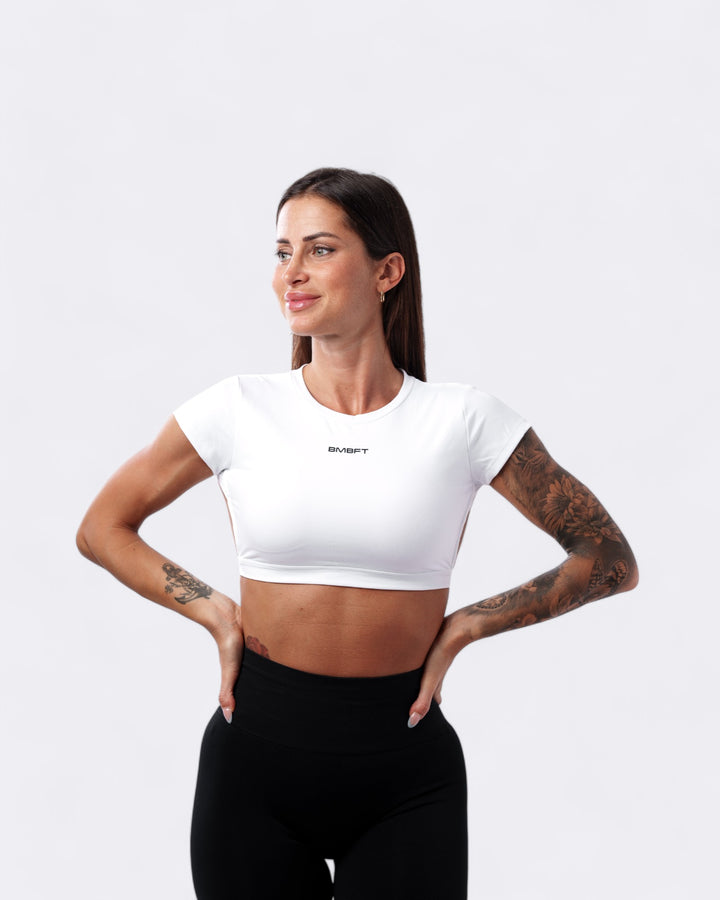 Maglietta Eden Crop - Bianco