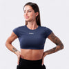 Eden Crop T-Shirt - Blue