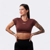 Eden Crop T-Shirt - Coffee
