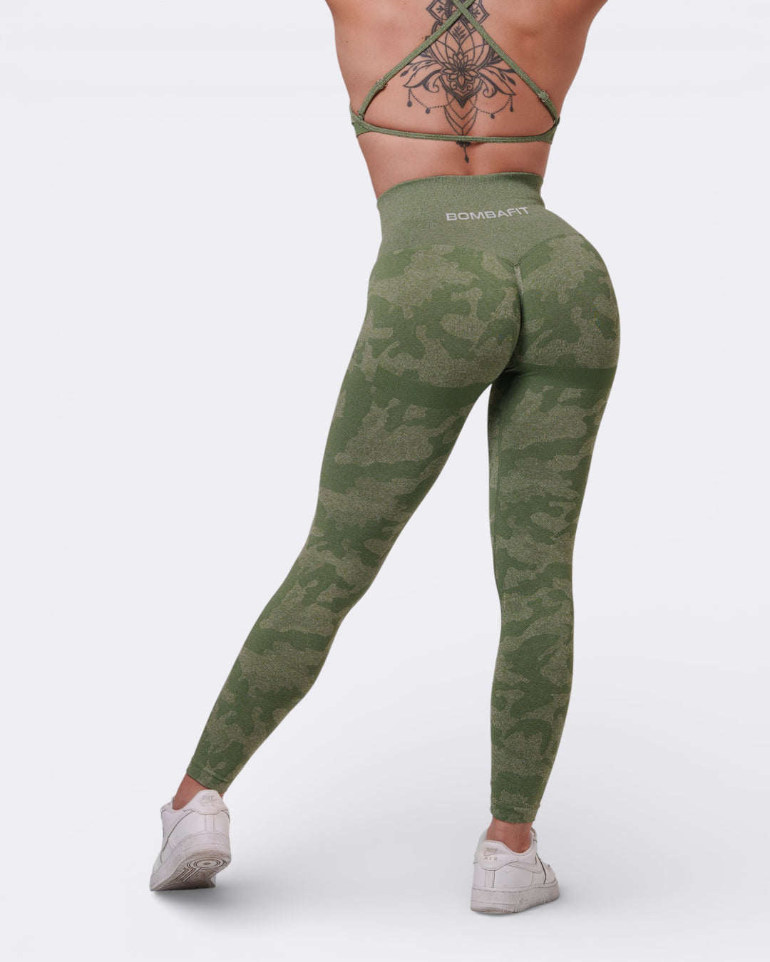 Oasis Leggings Push Up Camo - Verde Militare - Bombafit