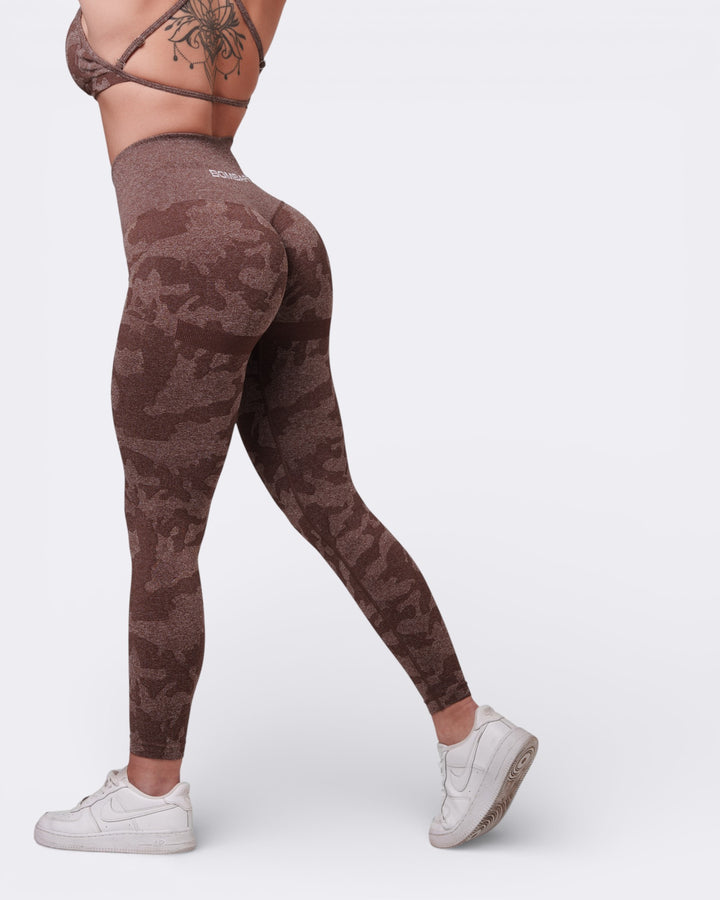 Oasis Leggings Push Up Camo - Marrone - Bombafit