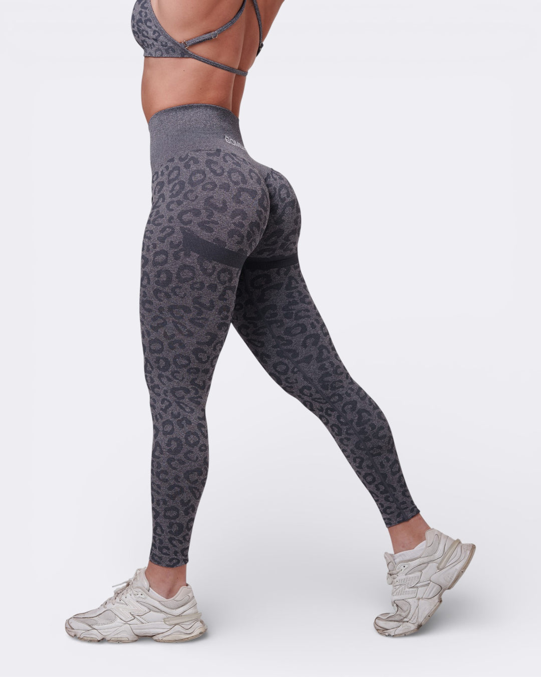 Oasis Leggings Push Up Leopard - Acciaio - Bombafit