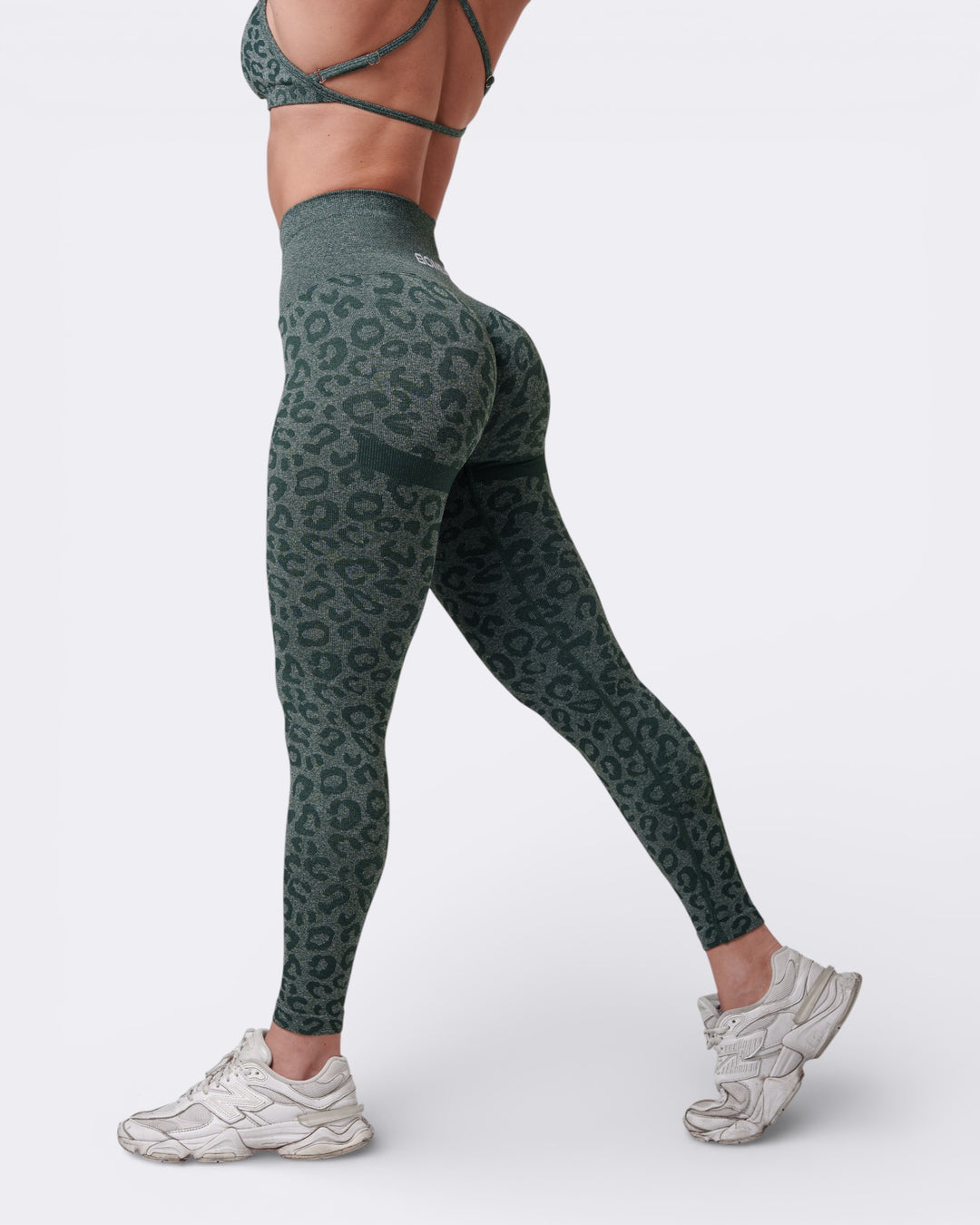 Oasis Leggings Push Up Leopard - Verde Scuro - Bombafit