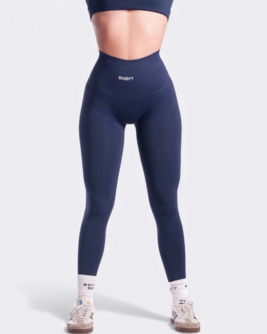 Oasis High Band Leggings Push Up - Blu Notte