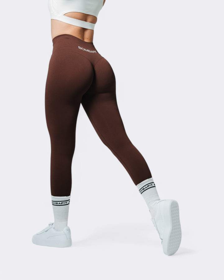 Oasis Leggings Push Up - Marrone