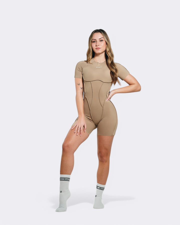 Playsuit Romper - Tan