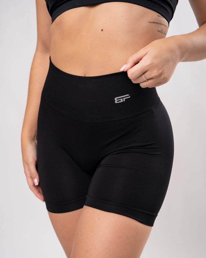 Mallas cortas sin costuras de uso diario - Negro