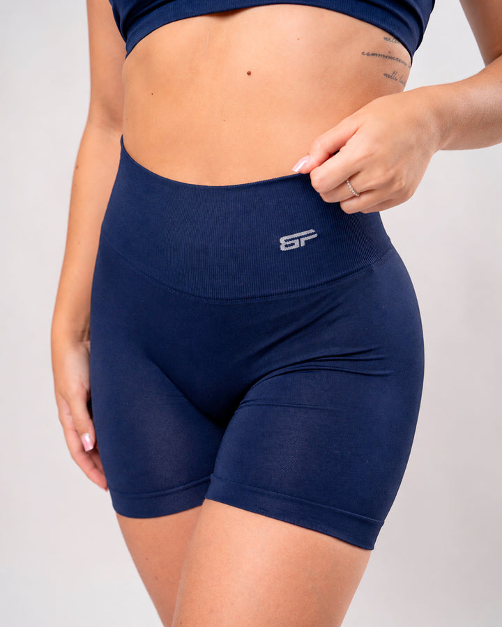 Mallas Cortas Uso Diario Sin Costuras - Azul Noche