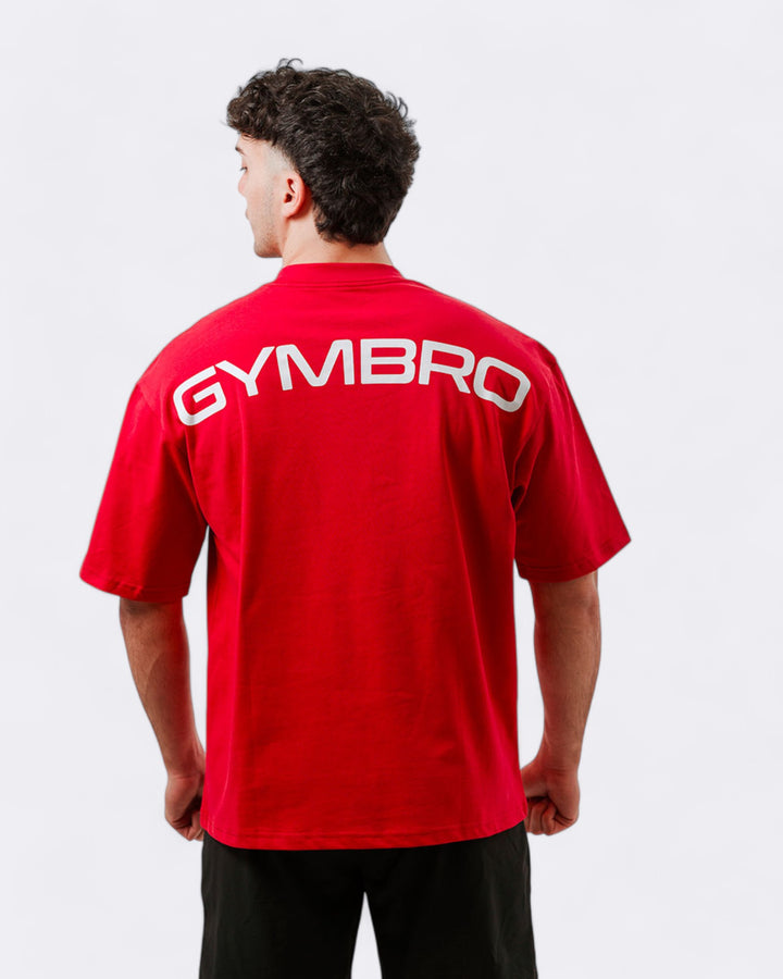 T-shirt Oversize Gymbro - Rosso