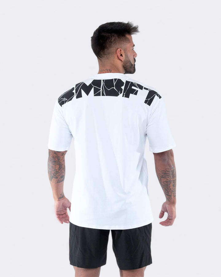 Oversized Split T-shirt - White