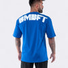 Oversized Split T-shirt - Blue