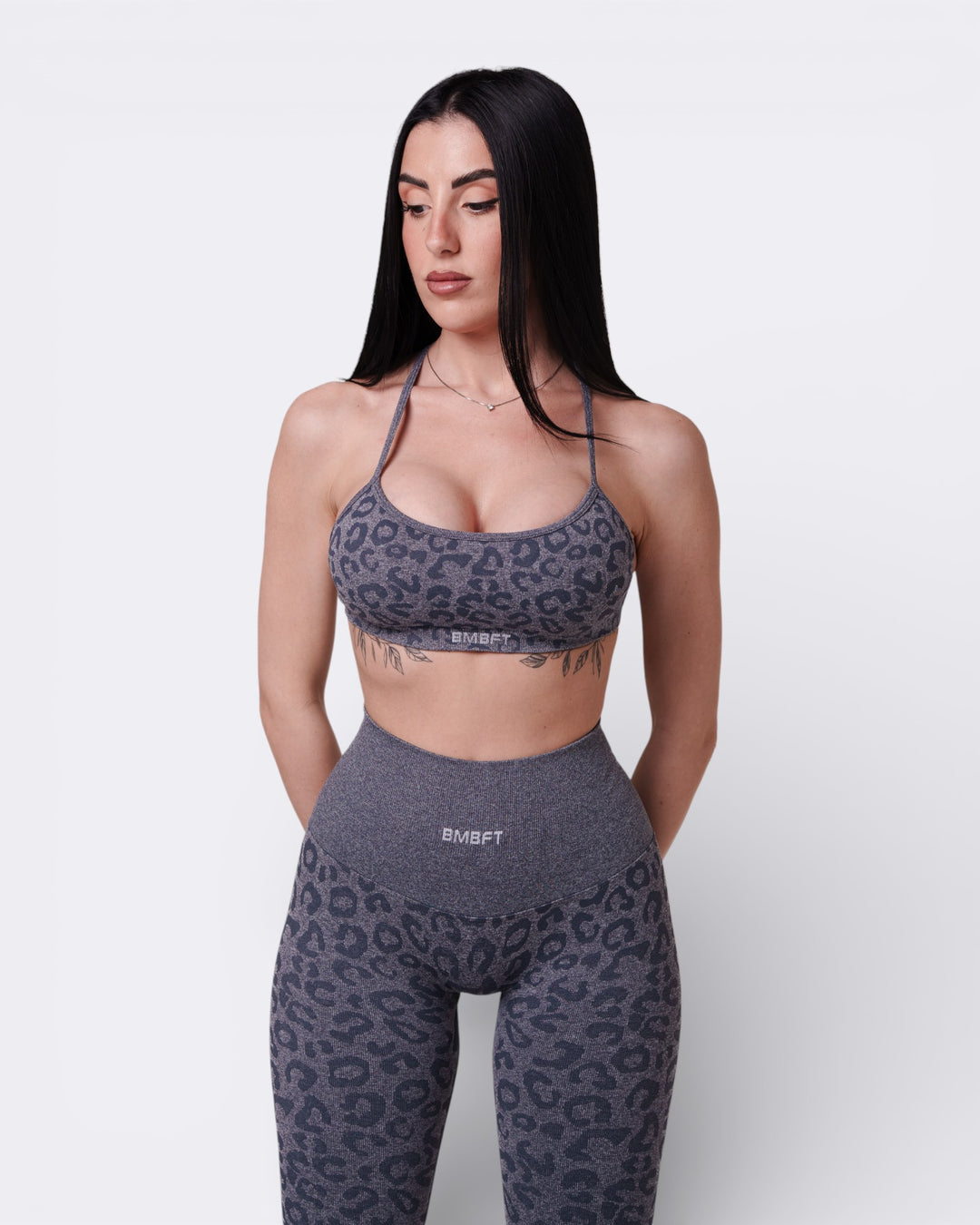 Top Unity Leopard - Acciaio - Bombafit