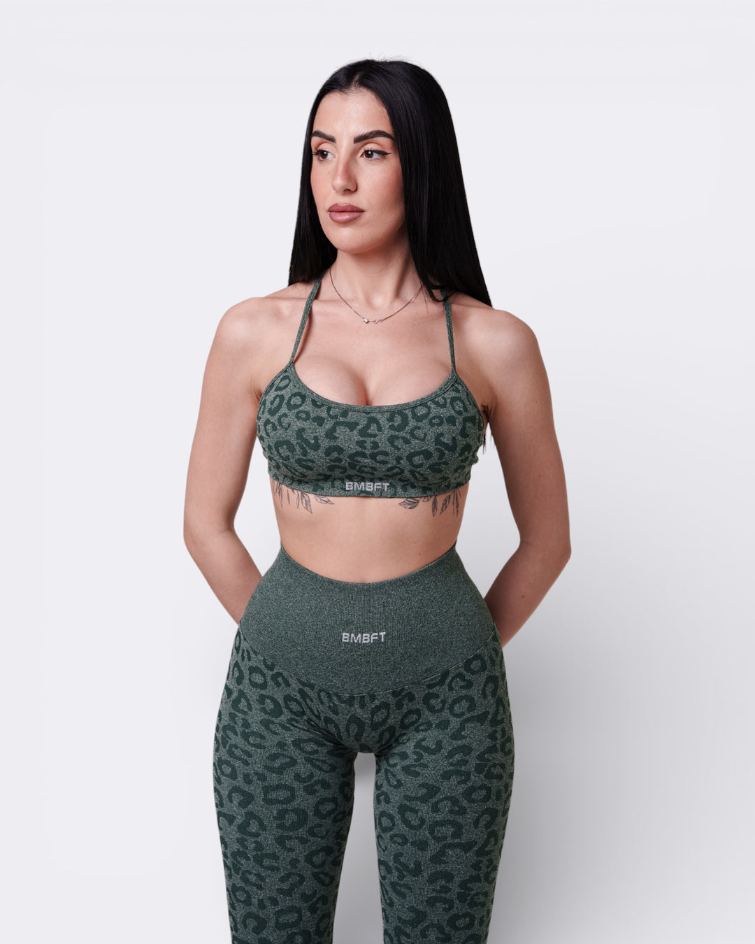 Top Unity Leopard - Verde Scuro - Bombafit
