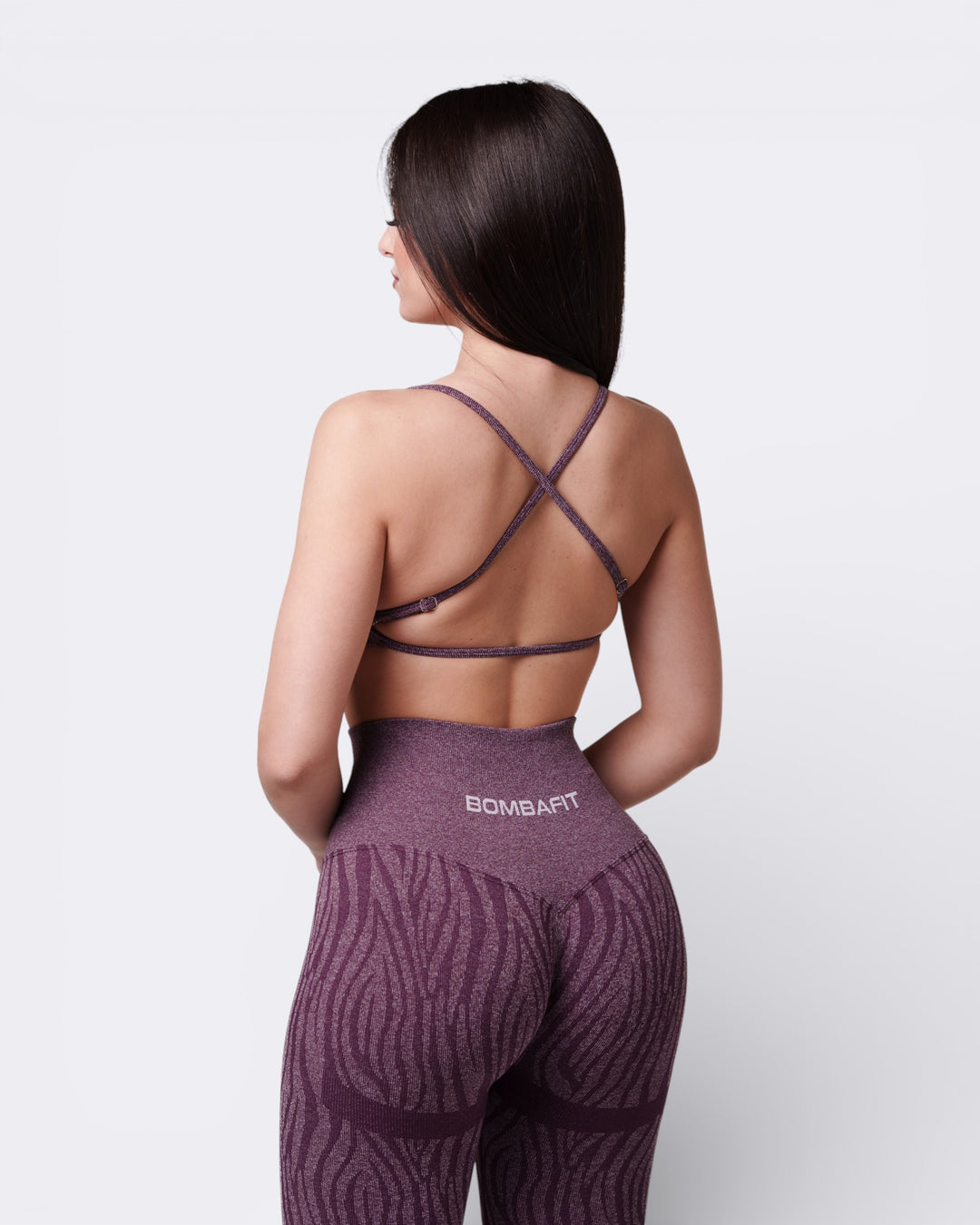 Top Unity Zebra - Viola Plum - Bombafit