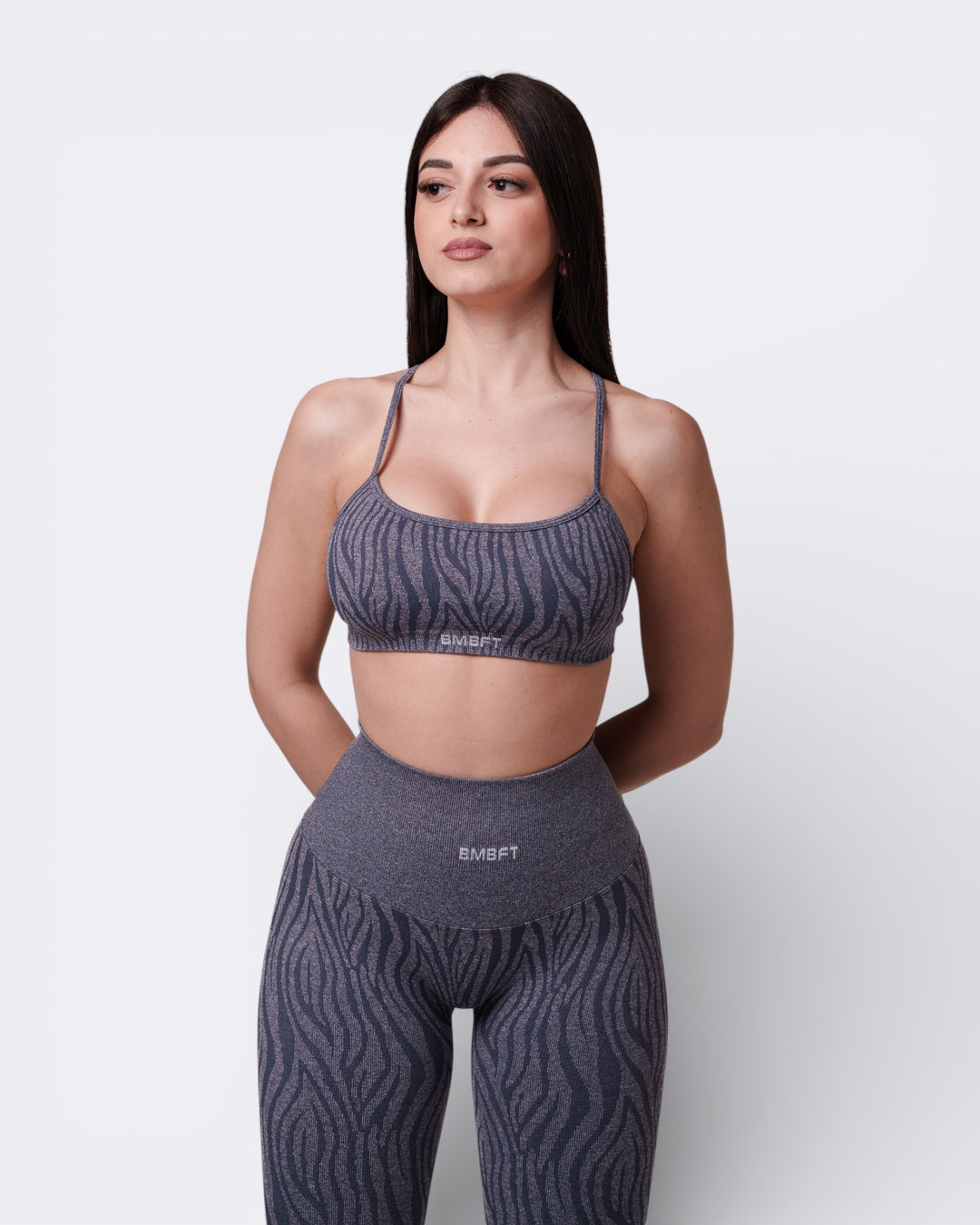 Top Unity Zebra - Acciaio - Bombafit