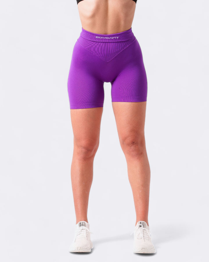 Pump It Shorts Leggings - Purple