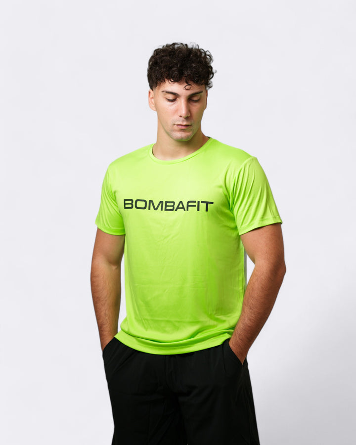 T-shirt Plain - Verde Fluo