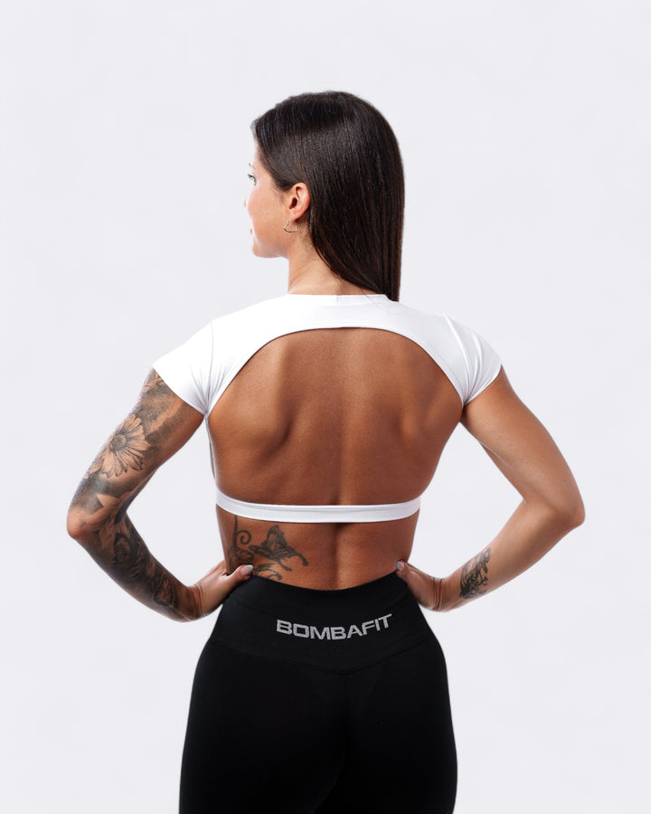 Maglietta Eden Crop - Bianco