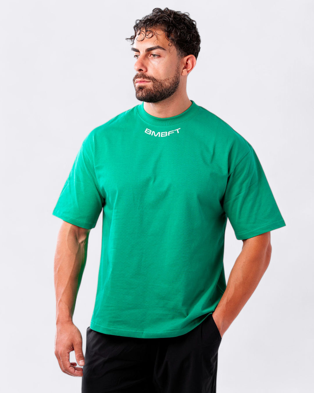 Oversized Gymbro T-shirt - Green Leaf