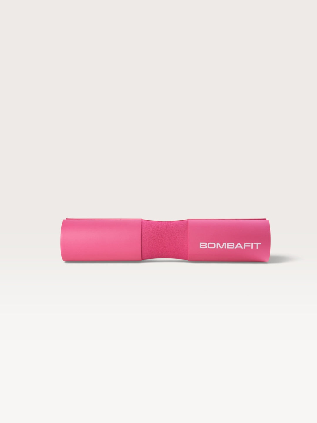 Cuscinetto imbottito per bilanciere Bombafit di colore fucsia per sollevamento pesi e squat