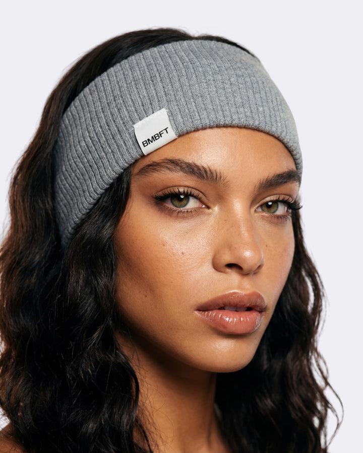 Fascia Capelli Rib Fit - Grigio - Bombafit